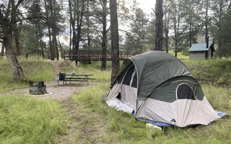 James Canyon Campground in lincoln national park