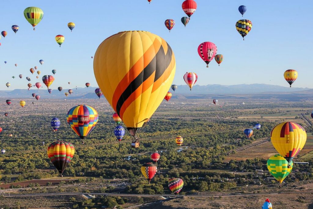 Albuquerque International Balloon Fiesta Amarillo to Santa Fe road trip