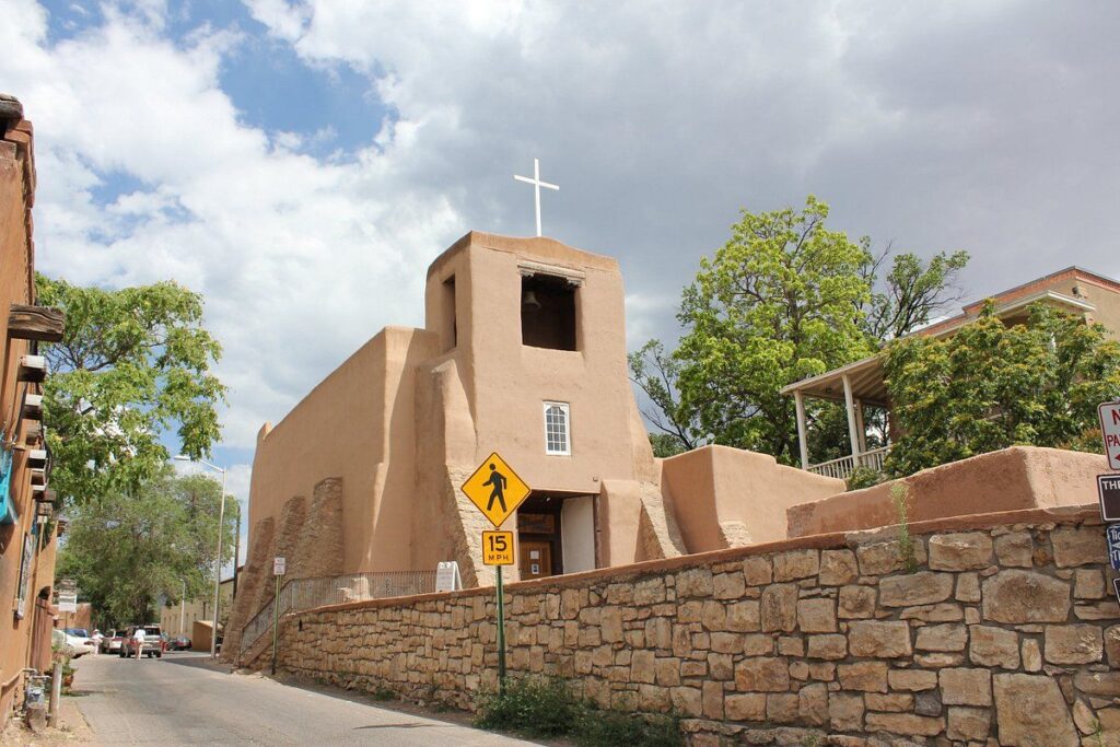 Santa Fe San Miguel Mission Amarillo to Santa Fe road trip