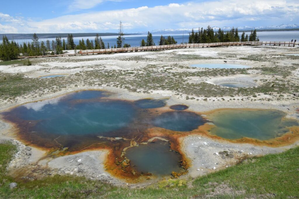 West Thumb Geyser Basin Hikes in Yellowstone National Park