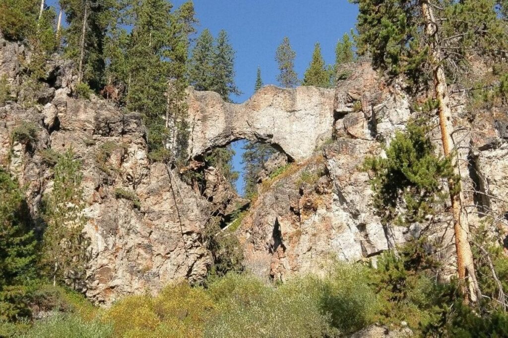 Yellowstone Natural Bridge Trail hikes in Yellowstone National Park