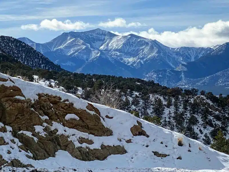 Telluride in Colorado skiing in USA december