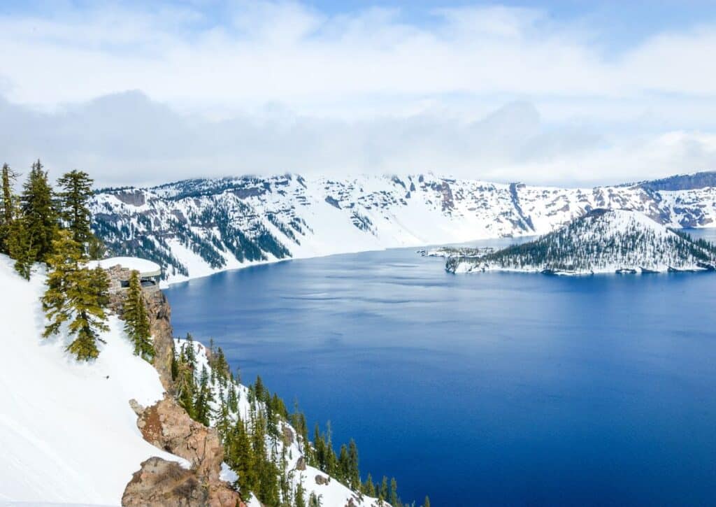 winter facts about CRATER LAKE NATIONAL PARK